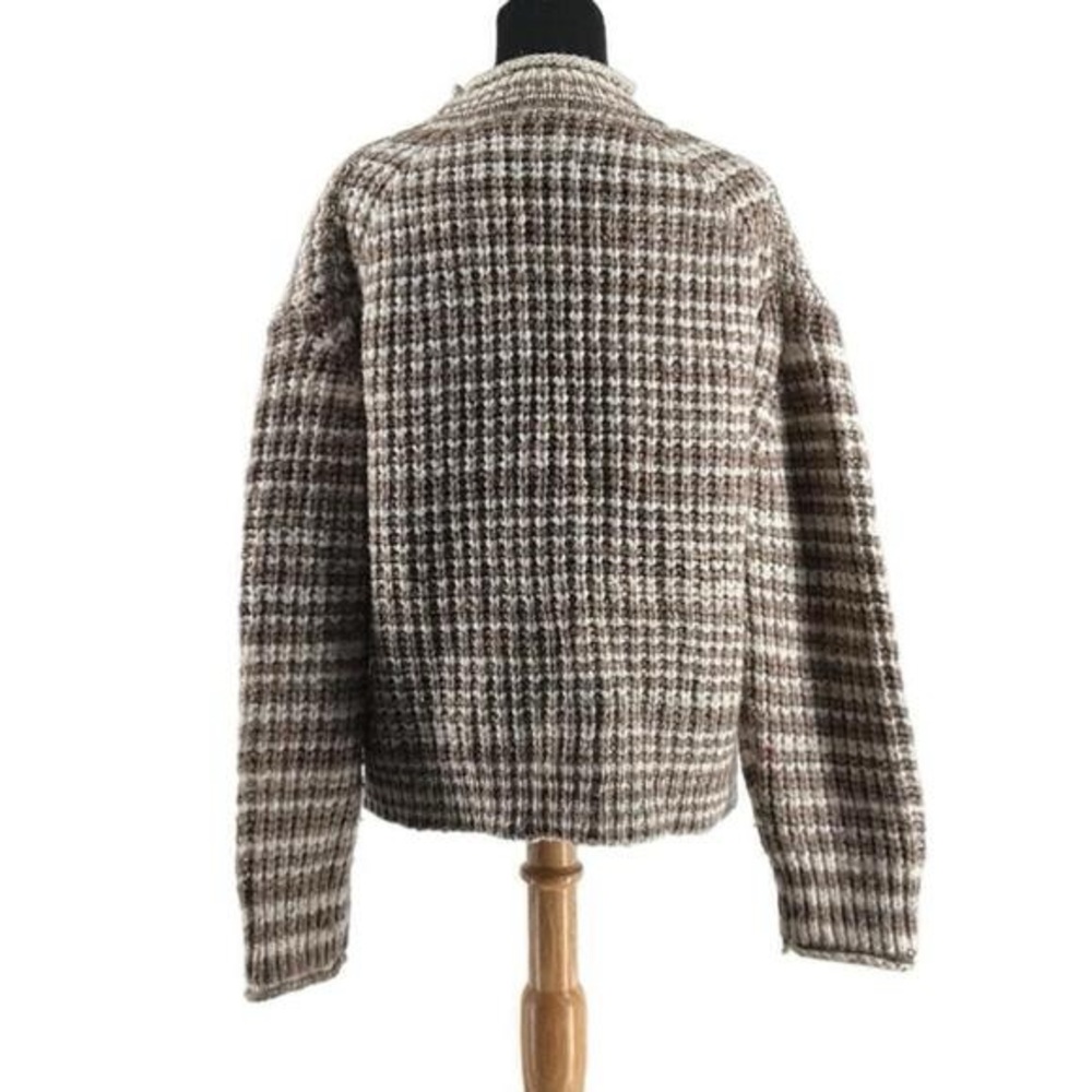 RailsEcho Striped wool alpaca Blend Sweater chunky knit minimalist sz xs - Picture 4 of 9